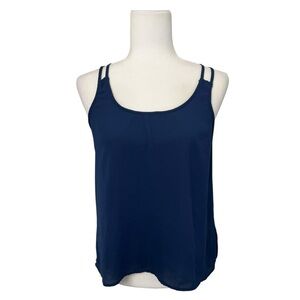 Jaime Navy Blue Sleeveless Tank